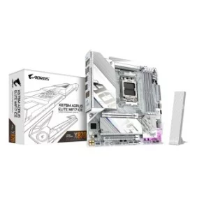 Gigabyte X870M AORUS ELITE WIFI7 ICE Carte Mère – Compatible avec processeurs AMD Ryzen 9000