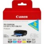 Canon Multipack de 6 cartouches d'encre PGI-550CLI-551 PGBKCMYBKGY, Photo noire, Photo cyan, Photo gris, Photo magenta, Noir, Jaune photo, Encre à pigments, Encre à colorant, 6 pièce, Multi pack