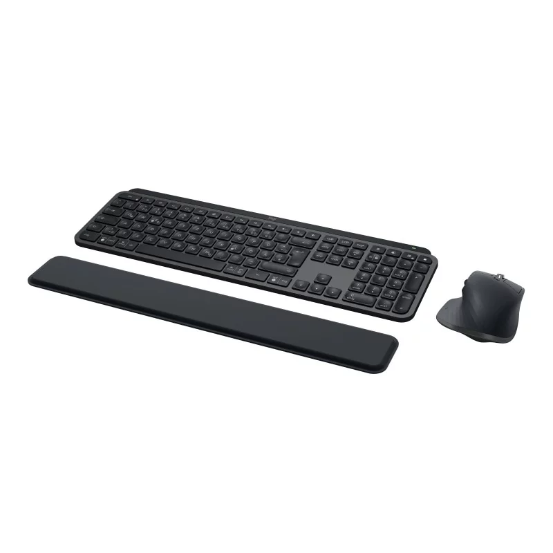 Logitech MX Keys S Combo, Sans fil, Bluetooth, Commutateur de touche « ciseaux », QWERTZ, LED, Graphite