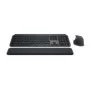 Logitech MX Keys S Combo, Sans fil, Bluetooth, Commutateur de touche « ciseaux », QWERTZ, LED, Graphite