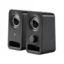 Logitech Haut-parleurs stéréo Z150 Son stéréo clair, 2.0 canaux, Avec fil, 3 W, Noir