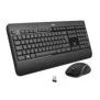 Logitech MK540 Advanced, Sans fil, RF sans fil, Clavier à membrane, QWERTY, Noir, Souris incluse
