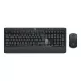 Logitech MK540 Advanced, Sans fil, RF sans fil, Clavier à membrane, QWERTY, Noir, Souris incluse