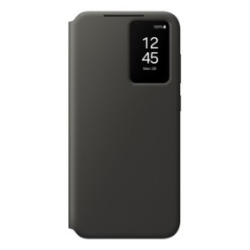 Samsung Coque Smart View avec porte-carte pour Galaxy S24 FE, Étui avec portefeuille, Samsung, Galaxy S24 FE, 17 cm 6.7", Noir