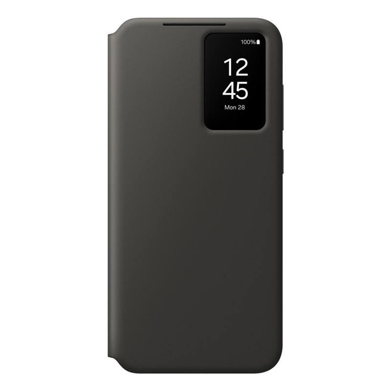 Samsung Coque Smart View avec porte-carte pour Galaxy S24 FE, Étui avec portefeuille, Samsung, Galaxy S24 FE, 17 cm 6.7", Noir