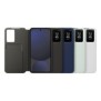 Samsung Coque Smart View avec porte-carte pour Galaxy S24 FE, Étui avec portefeuille, Samsung, Galaxy S24 FE, 17 cm 6.7", Noir