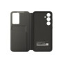 Samsung Coque Smart View avec porte-carte pour Galaxy S24 FE, Étui avec portefeuille, Samsung, Galaxy S24 FE, 17 cm 6.7", Noir