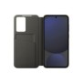 Samsung Coque Smart View avec porte-carte pour Galaxy S24 FE, Étui avec portefeuille, Samsung, Galaxy S24 FE, 17 cm 6.7", Noir