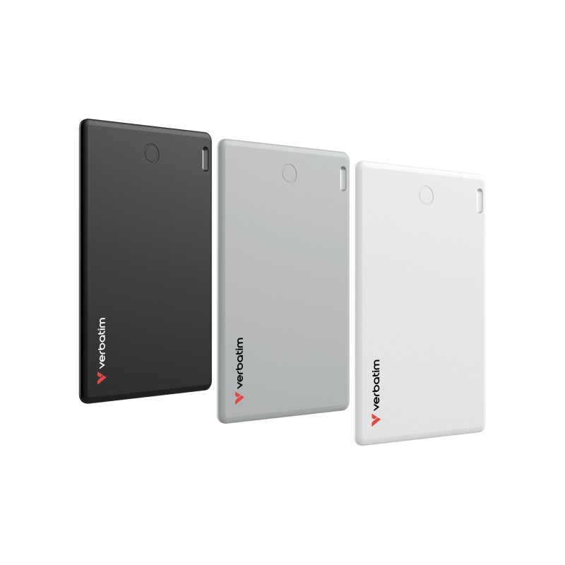 Verbatim My Finder, Personnel, Recherche, Noir, Argent, Blanc, Résistant à la poussière, Imperméable, IP66, 1440 h