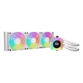 Be Quiet! Light Loop IO LCD 360 mm | Système de refroidissement liquide tout-en-un, 360 mm, blanc, écran IPS, socket Intel et AMD, ARGB, pilotage via logiciel IO Center, Refroidisseur de liquide tout-en-un, 12 cm, 105,1 m³h, Blanc