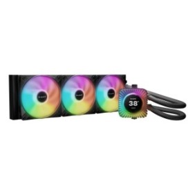 Be Quiet! Light Loop IO LCD 360 mm | Système de refroidissement liquide tout-en-un, 360 mm, noir, écran IPS, socket Intel et AMD, ARGB, pilotage via logiciel IO Center, Refroidisseur de liquide tout-en-un, 12 cm, 105,1 m³h, Noir