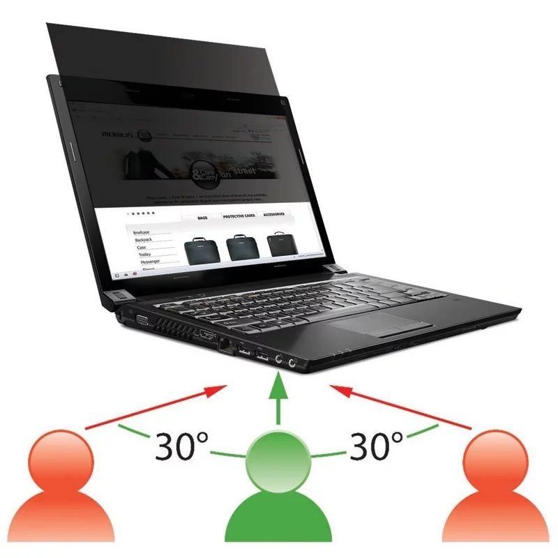 Mobilis 016233, 39,6 cm 15.6", 16:9, Ordinateur portable, Filtre de confidentialité sans bords pour ordinateur