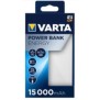 Varta Energy 15000, 15000 mAh, Lithium Polymère , 3,7 V, Noir, Blanc