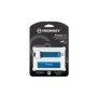 Kingston IronKey Keypad 200 de 64 Go, FIPS 140-3 niveau 3 en attente, chiffrement AES-256, 64 Go, USB Type-A, 3.2 Gen 1 3.1 Gen 1, 145 Mos, Gaine, Bleu