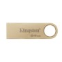 Kingston DataTraveler 64Go 220Mos Clé USB 3.2 Gen 1 Métal SE9 G3, 64 Go, USB Type-A, 3.2 Gen 1 3.1 Gen 1, 220 Mos, Sans capuchon, Or
