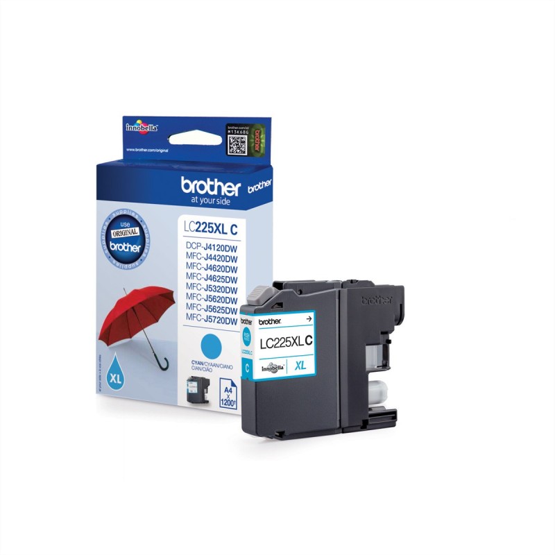 Brother LC 225XL Cyan 1.2k LC225XLC - Original - Ink Cartridge