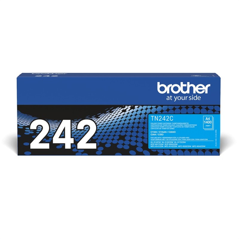 Brother Cartouche de toner TN-242C originale – Cyan, 1400 pages, Cyan, 1 pièce