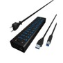 ICY BOX IB-AC6113, USB 3.2 Gen 1 3.1 Gen 1 Type-B, USB 3.2 Gen 1 3.1 Gen 1 Type-A, 5000 Mbits, Noir, Aluminium, Chine