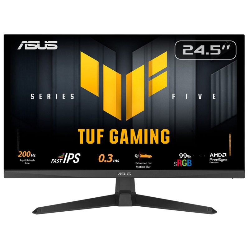 ASUS TUF Gaming VG259Q5A, 62,2 cm 24.5", 1920 x 1080 pixels, Full HD, LED, 1 ms, Noir