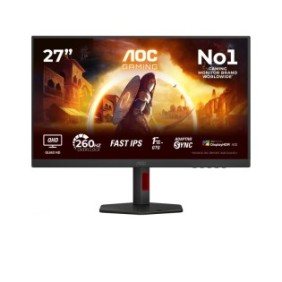 AOC G4 Q27G4ZR, 68,6 cm 27", 2560 x 1440 pixels, Quad HD, LED, 1 ms, Noir, Rouge