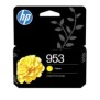 HP 953 Cartouche d’encre jaune authentique, Standard, Jaune, Encre à pigments, 9 ml, 1 pièce, Paquet unique