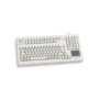 Cherry TouchBoard G80-1190, Taille réelle 100 %, Avec fil, USB, Clavier mécanique, QWERTZ, Gris