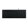 Cherry Contour Design Stream, Avec fil, USB, QWERTZ, Noir