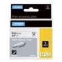Dymo Rhino gaines thermorétractables industrielles | 9 mm x 1,5 m | Impression en noir sur fond blanc | pour étiqueteuses Rhino, D1, Belgique, 1,5 m, 1 pièce, 34 mm, 85 mm