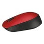 Logitech M171, Ambidextre, Optique, RF sans fil, 1000 DPI, Noir, Rouge