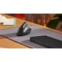 Logitech Lift, Droitier, Conception verticale, Optique, RF sans fil + Bluetooth, 4000 DPI, Graphite