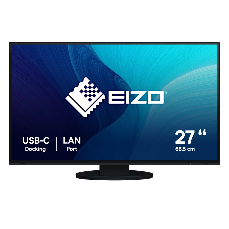 EIZO FlexScan EV2795-BK, 68,6 cm 27", 2560 x 1440 pixels, Quad HD, LCD, 5 ms, Noir