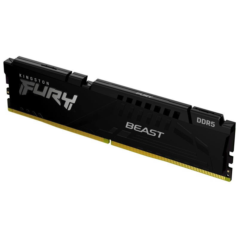 Kingston FURY Beast 8 Go 5200 MTs DDR5 CL40 DIMM Black, 8 Go, 1 x 8 Go, DDR5, 288-pin DIMM