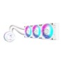 Gigabyte AORUS WATERFORCE X II 360 ICE Refroidisseur liquide pour processeur AIO - 3x ventilateurs ARGB de 120 mm, écran LCD en couleur, DAISY-CHAIN, compatible avec Intel LGA 1851 et AMD AM5, Refroidisseur de liquide tout-en-un, 12 cm, 72 cfm, Blanc
