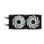 Gigabyte Refroidisseur de CPU liquide AIO AORUS WATERFORCE II 240 - 2 ventilateurs ARGB 120 mm, mécanisme d'interverrouillage coulissant, DAISY-CHAIN, compatible Intel LGA 1700 et AMD AM5, Refroidisseur de liquide tout-en-un, 12 cm, 64,25 cfm, Noir