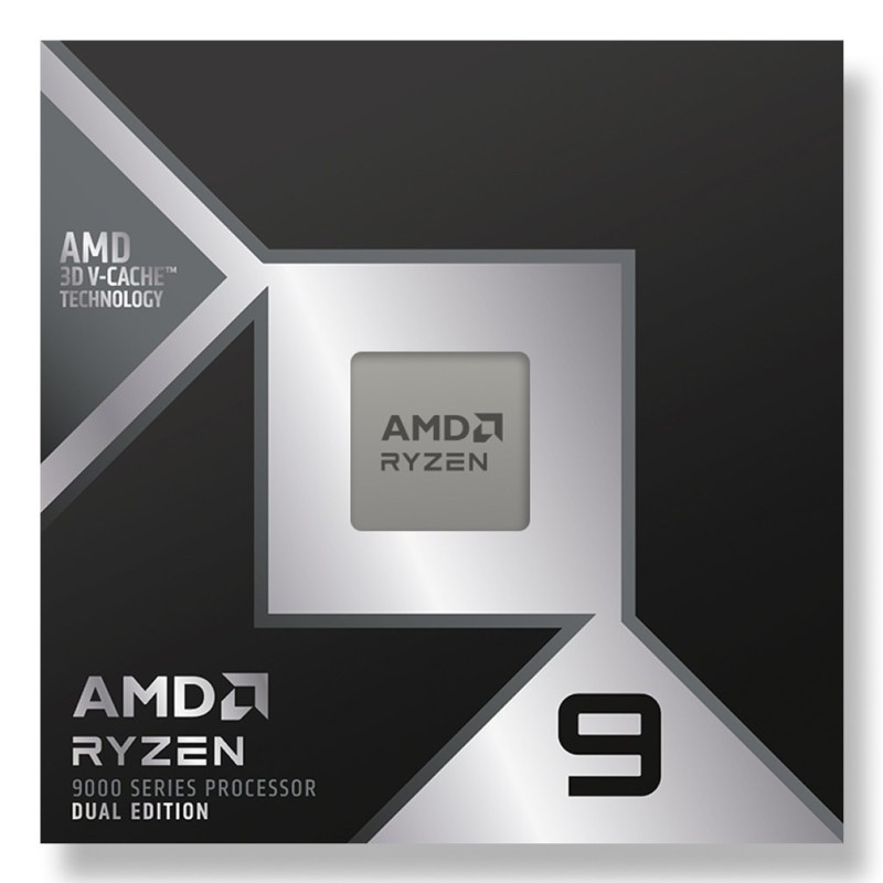 AMD Ryzen 9 9950X3D2 Dual Edition, AMD Ryzen™ 9, Emplacement AM5, 4 nm, Plateau, AMD, 9950X3D2