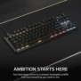Corsair K70 CORE TKL, Sans clé 80 - 87%, Avec fil, USB, Clavier mécanique, LED RGB, Noir