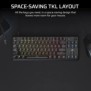 Corsair K70 CORE TKL, Sans clé 80 - 87%, Avec fil, USB, Clavier mécanique, LED RGB, Noir