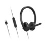 Lenovo 4XD1P83425, Avec fil, AppelsMusique, 20 - 20000 Hz, 140 g, Casque, Noir