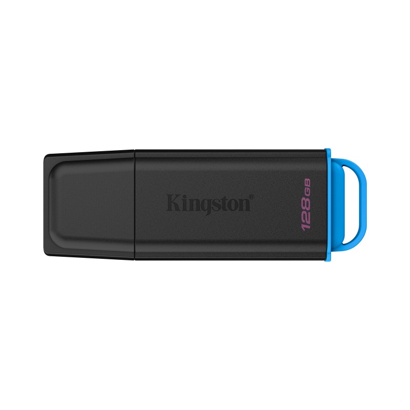 Kingston DataTraveler 128Go Stockage portable USB 3.2 Gen 1 Exodia Noir + Bleu, 128 Go, USB Type-A, 3.2 Gen 1 3.1 Gen 1, Casquette, 8,96 g, Noir, Bleu