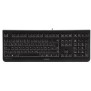 Cherry KC 1000, Taille réelle 100 %, Avec fil, USB, Noir
