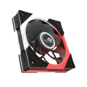 ASUS ROG Eurux GR120 ARGB Reverse Fan - Single Pack, Ventilateur, 12 cm, Noir, Blanc