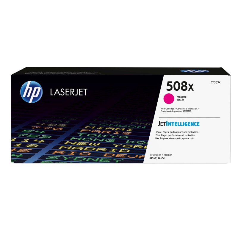 HP 508X toner LaserJet Magenta grande capacité authentique, 9500 pages, Magenta, 1 pièce