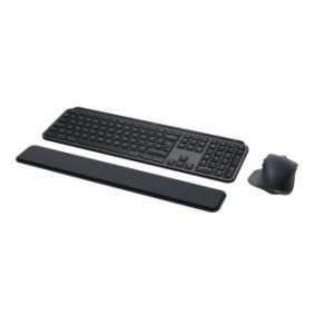 Logitech Master MX Keys S Combo, Sans fil, Bluetooth, Commutateur de touche « ciseaux », QWERTY, LED, Graphite