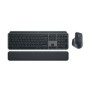 Logitech Master MX Keys S Combo, Sans fil, Bluetooth, Commutateur de touche « ciseaux », QWERTY, LED, Graphite
