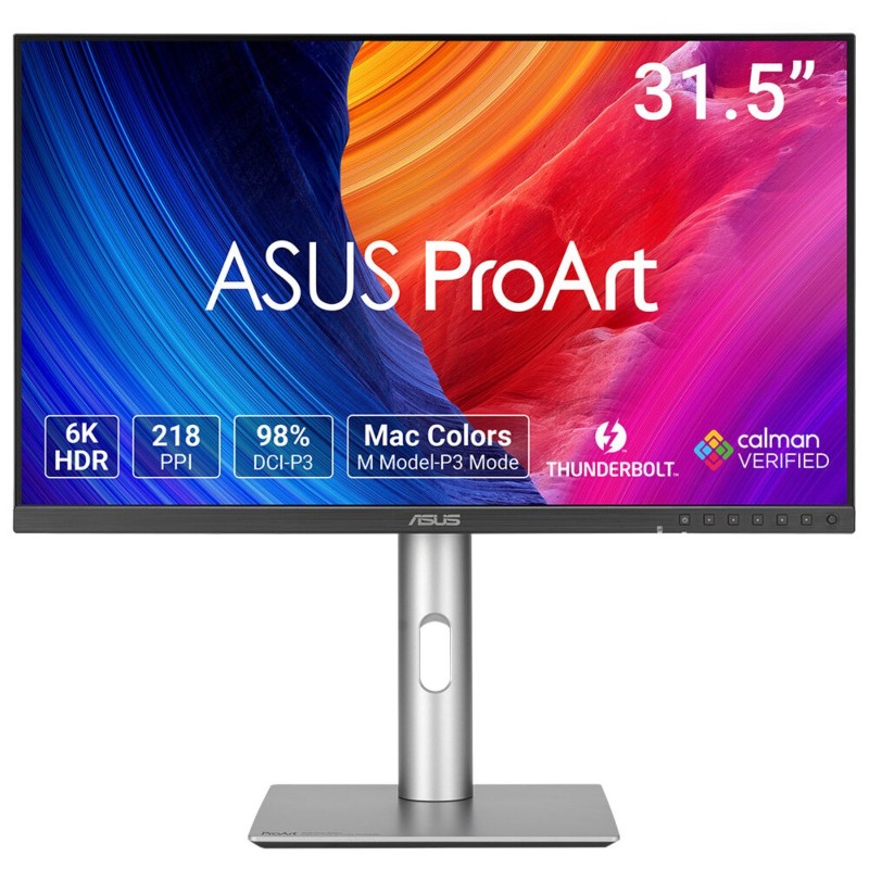 ASUS ProArt PA32QCV, 80 cm 31.5", 6016 x 3384 pixels, 6K Ultra HD, LCD, 5 ms, Argent