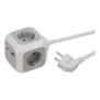 Brennenstuhl 1150100010, 1,4 m, Intérieure, IP20, Blanc, Gris, 4 sortie CA, 230 V