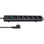 Brennenstuhl 1153300100, 2 m, Intérieure, Noir, 6 sortie CA, 420 mm, Noir