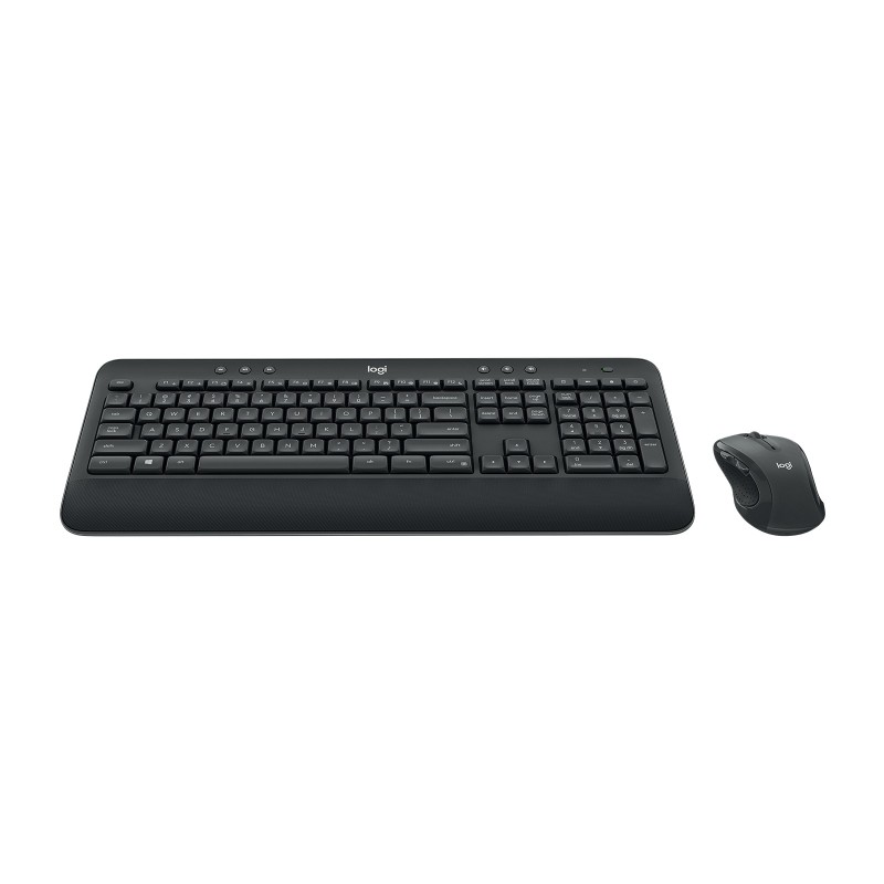 Logitech MK545 Advanced, Taille réelle 100 %, Sans fil, RF sans fil, QWERTY, Noir, Souris incluse