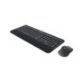 Logitech MK545 Advanced, Taille réelle 100 %, Sans fil, RF sans fil, QWERTY, Noir, Souris incluse