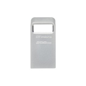 Kingston DataTraveler 256 Go Micro 200 Mos Metal USB 3.2 Gen 1, 256 Go, USB Type-A, 3.2 Gen 1 3.1 Gen 1, 200 Mos, Sans capuchon, Argent